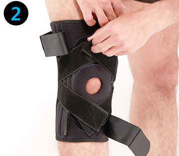 Çin Spor Bağlı Diz Bacak Destek Kelepçe / Ayak Stabilizör Brace Knee Down önleyin Tedarikçi