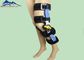 Kırık Rehabilitasyon için Siyah Ayarlanabilir Diz Destek Bandı Ortopedik Bacak Desteği Tedarikçi