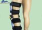 Kırık Rehabilitasyon için Siyah Ayarlanabilir Diz Destek Bandı Ortopedik Bacak Desteği Tedarikçi